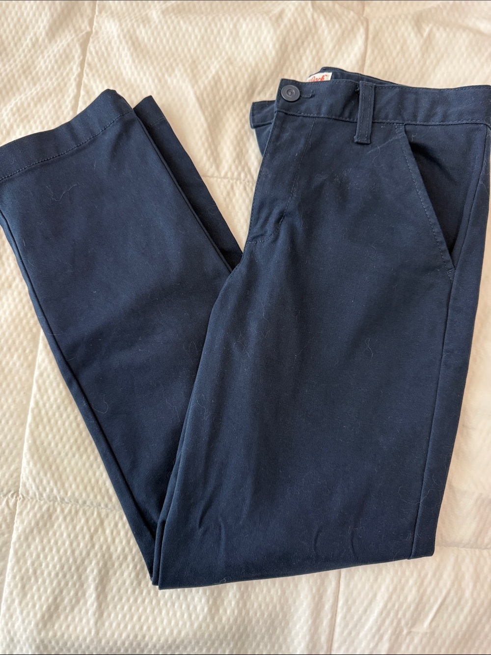Boys Cat and Jack Navy Pants - Classic Straight Fit, size 12 skinny